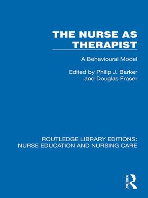 cover image of The Nurse as Therapist